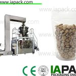 stand-up zipper premade pouch packing machine biskuit stand-up zipper pouch rotary packing machine